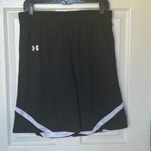 Under Armour Youth Clutch 2 Reversible Basketball Shorts - Black/White Size XL